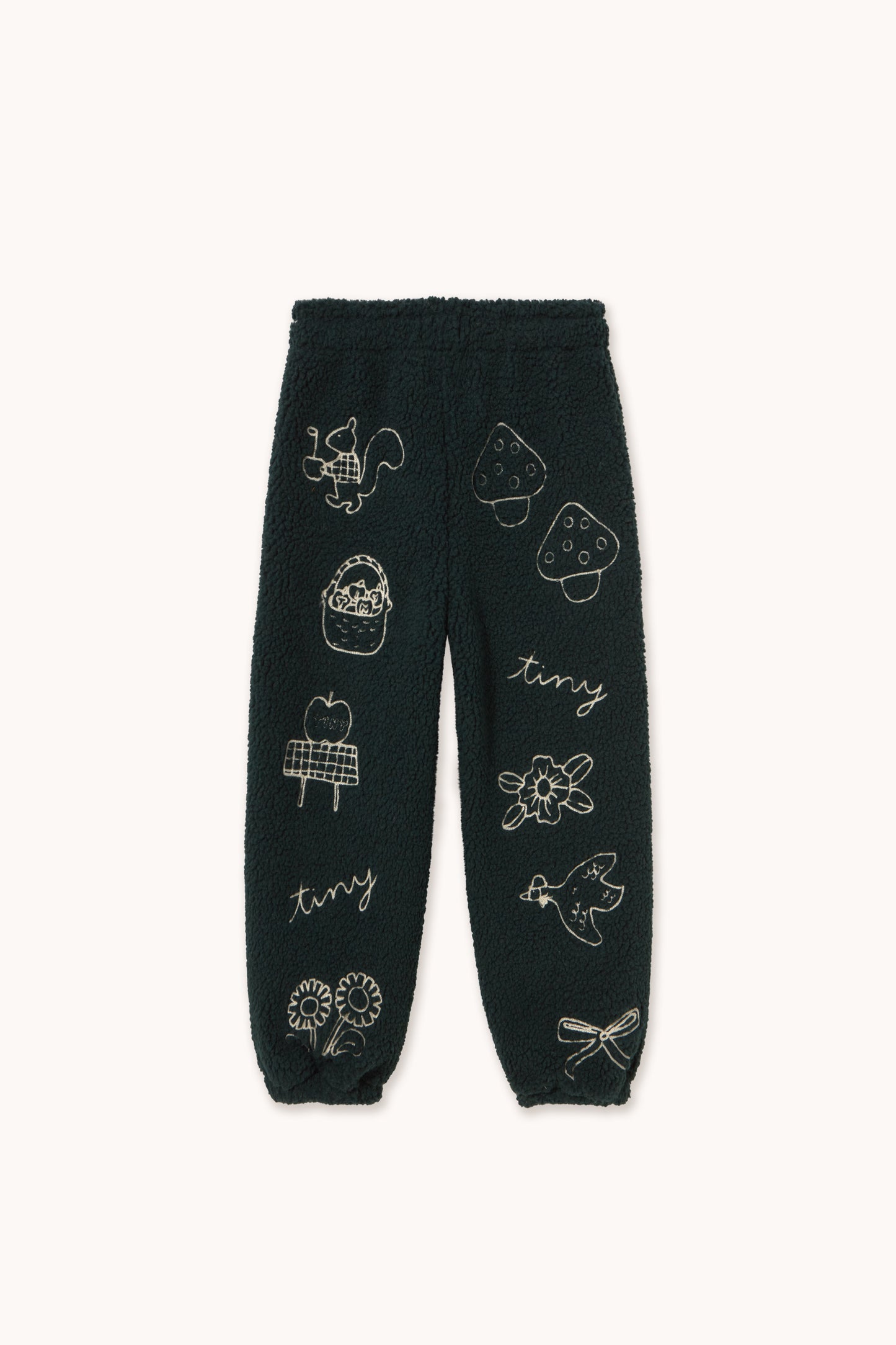 Tiny Apples Sherpa Sweatpants in Jade