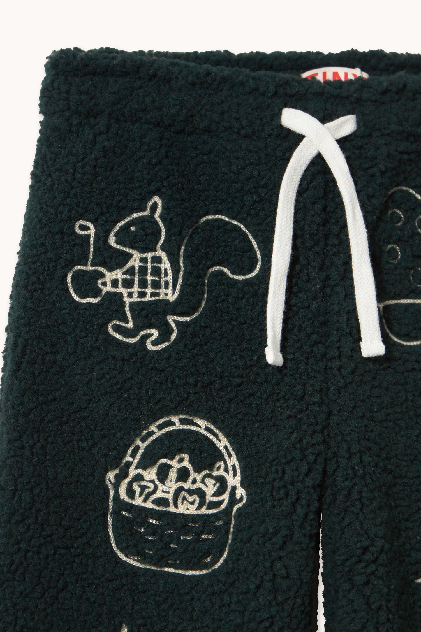 Tiny Apples Sherpa Sweatpants in Jade