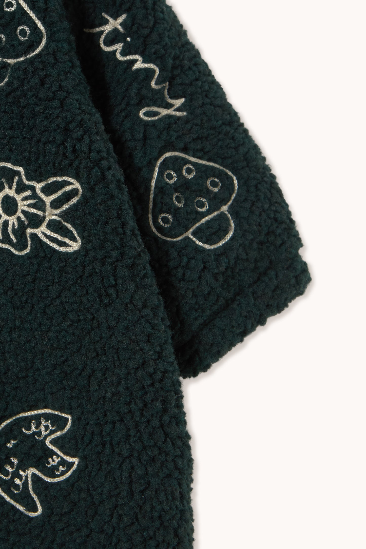 Tiny Apples Sherpa Jacket in Jade