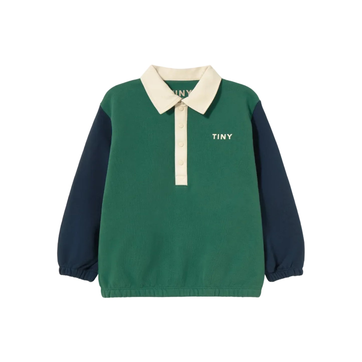 Color Block Polo Sweatshirt