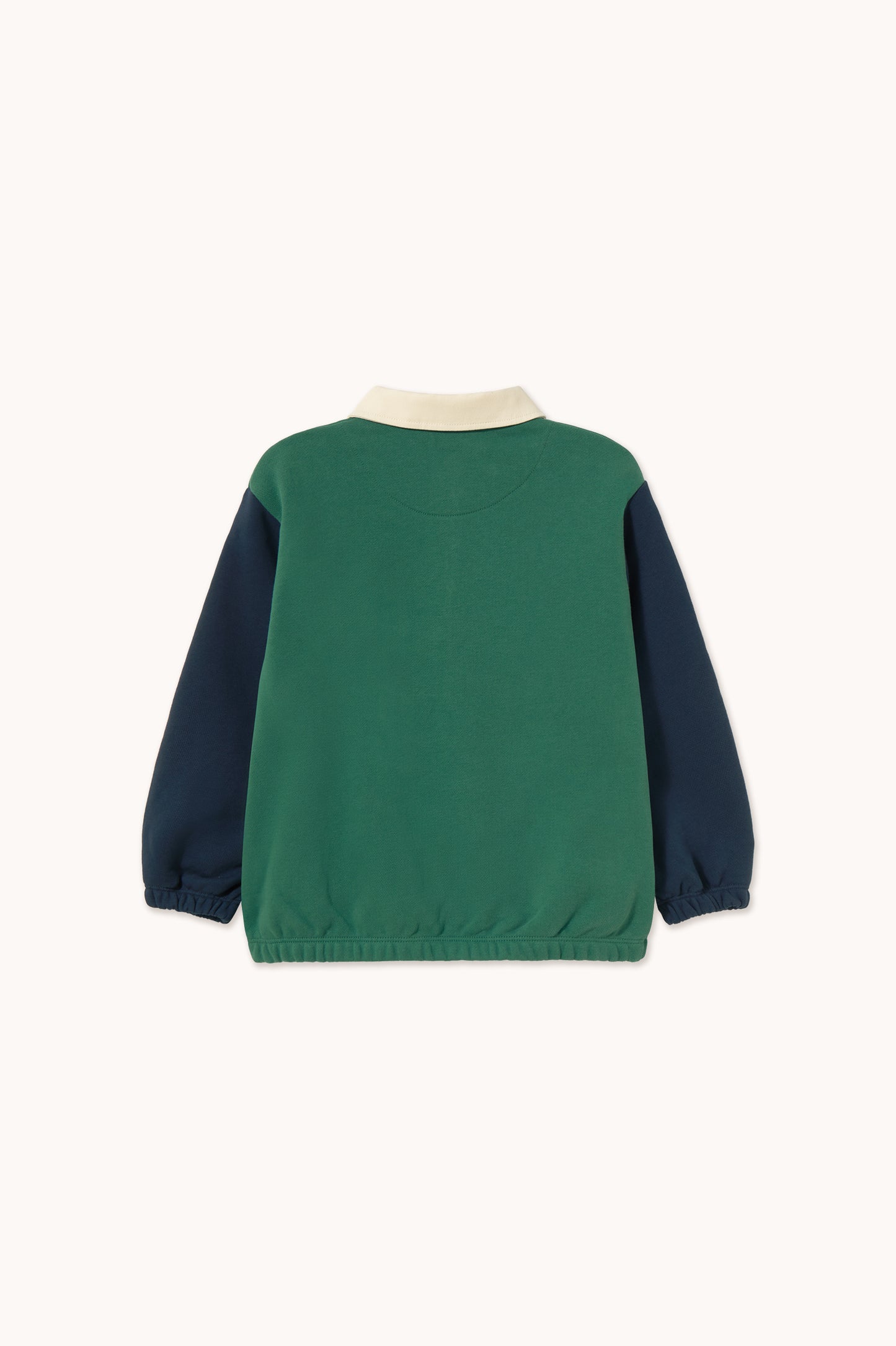 Color Block Polo Sweatshirt