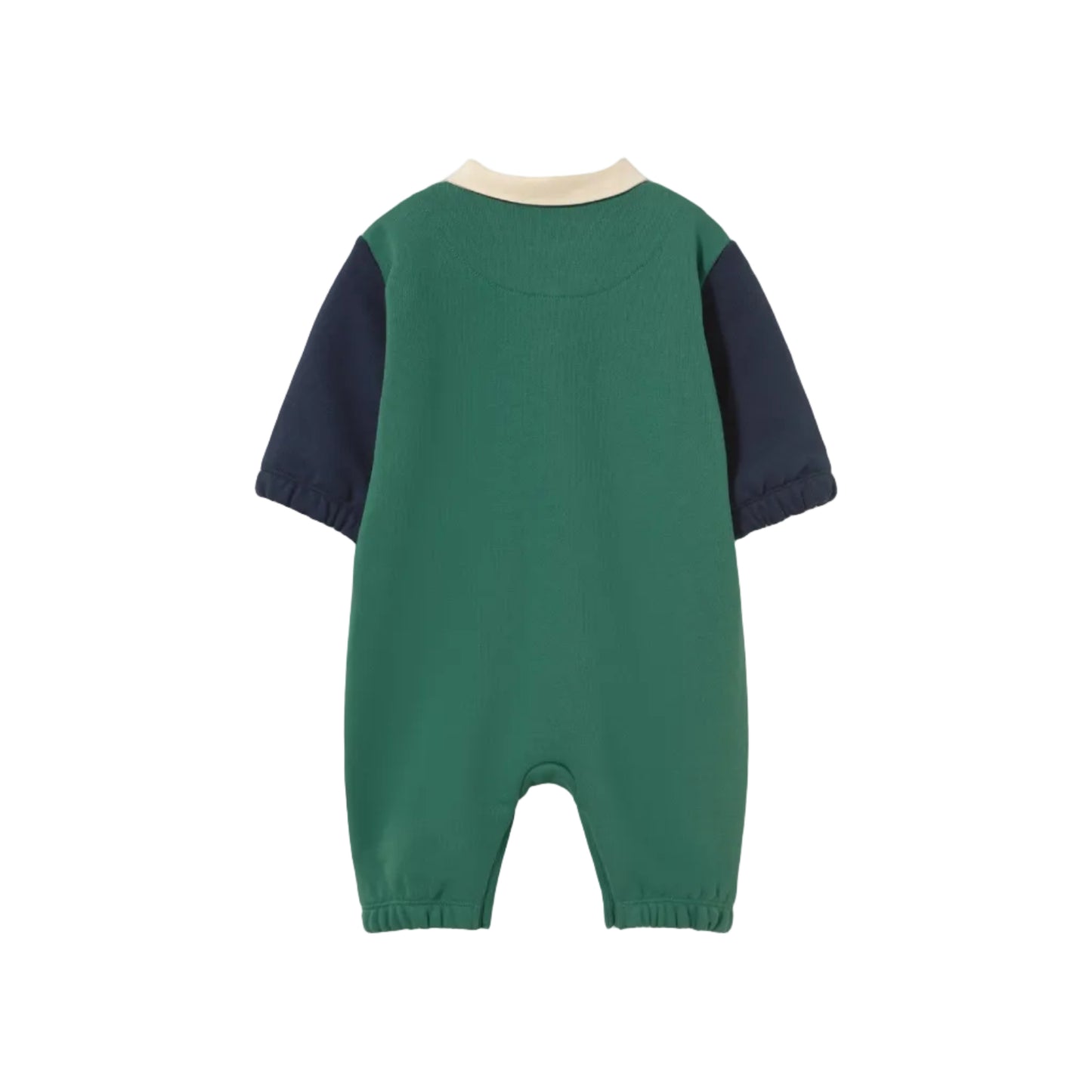 Color Block Polo Jumpsuit