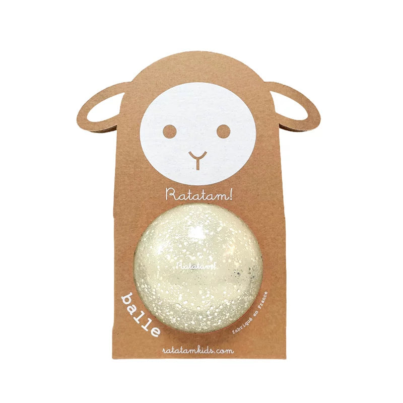 Sheep Glitter Ball in Silver Fleck