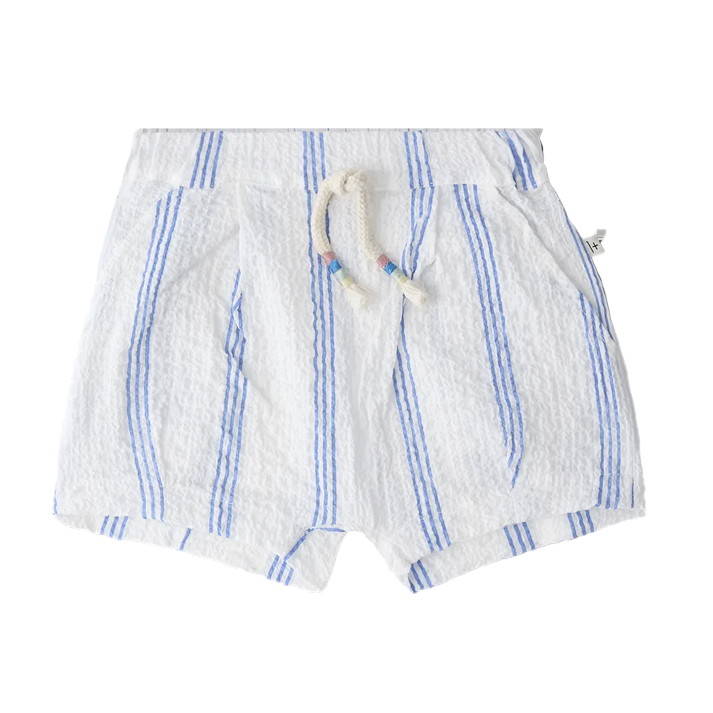 Ultramarine Stripe Conca Shorts