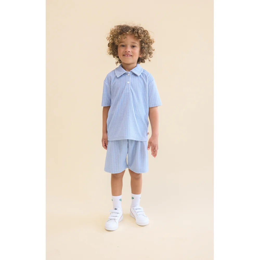 Nohr Shorts in Bright Blue Stripe