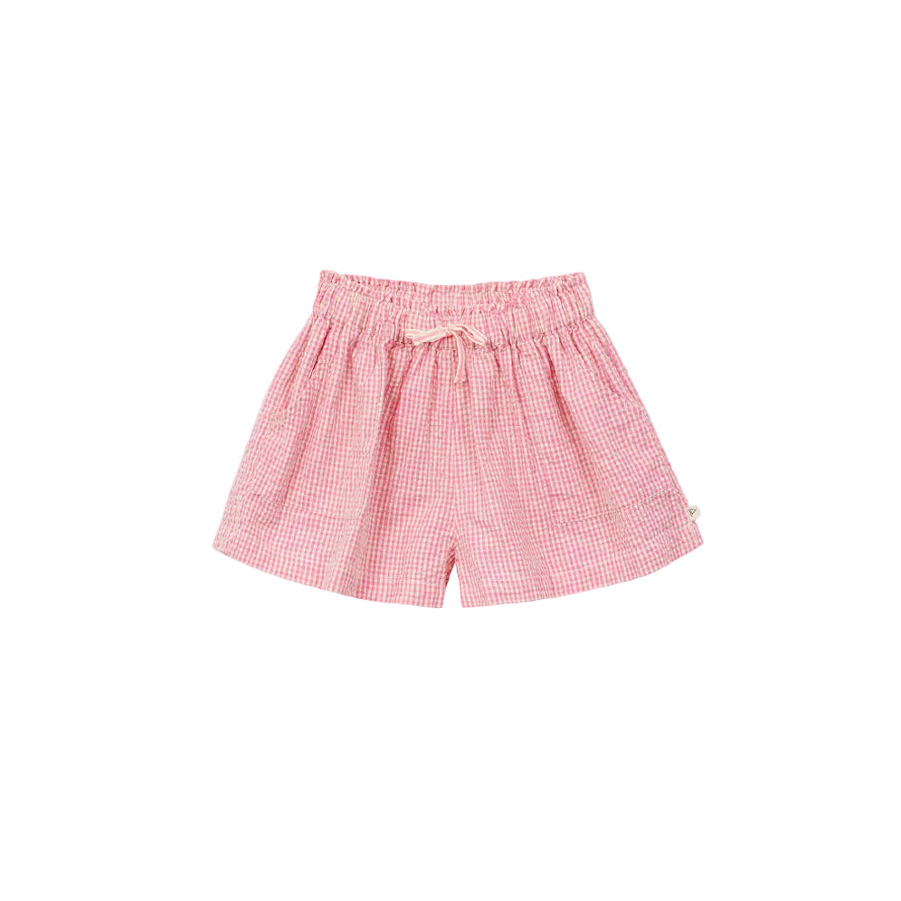 Rose Gingham Toddler Shorts