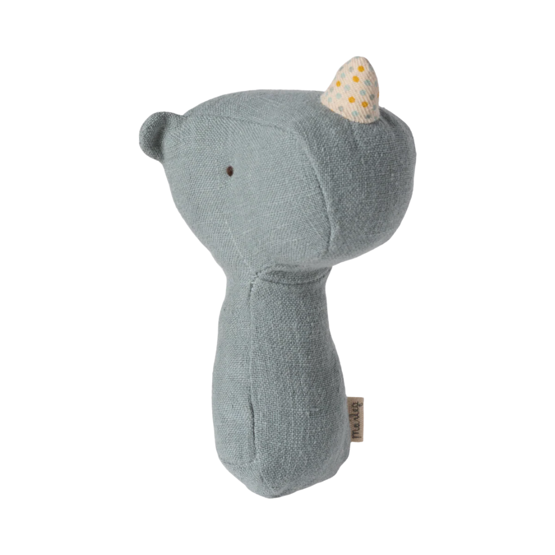 Dusty Blue Rhino Rattle