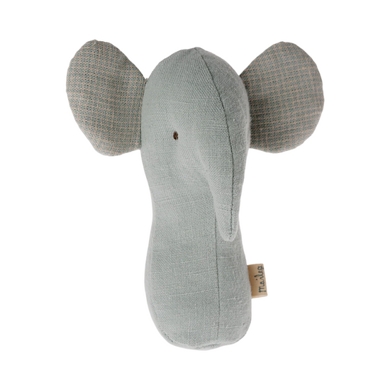 Light Dusty Blue Elephant Rattle