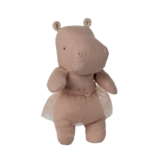 Soft Rose Small Hippo with Skirt