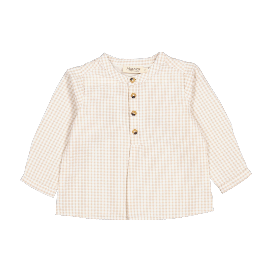 Tokyo Checked Shirt in Sand