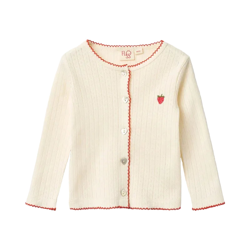Flora Pointelle Cardigan