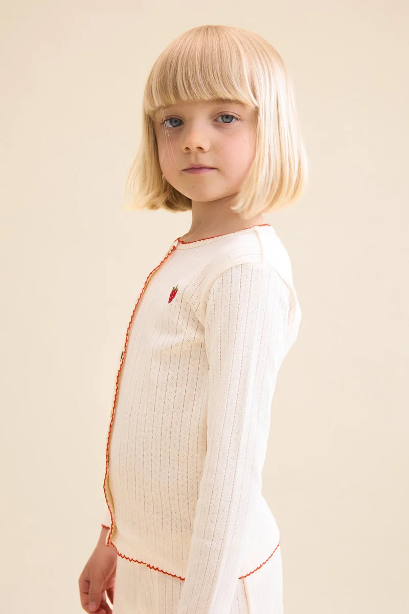 Flora Pointelle Cardigan