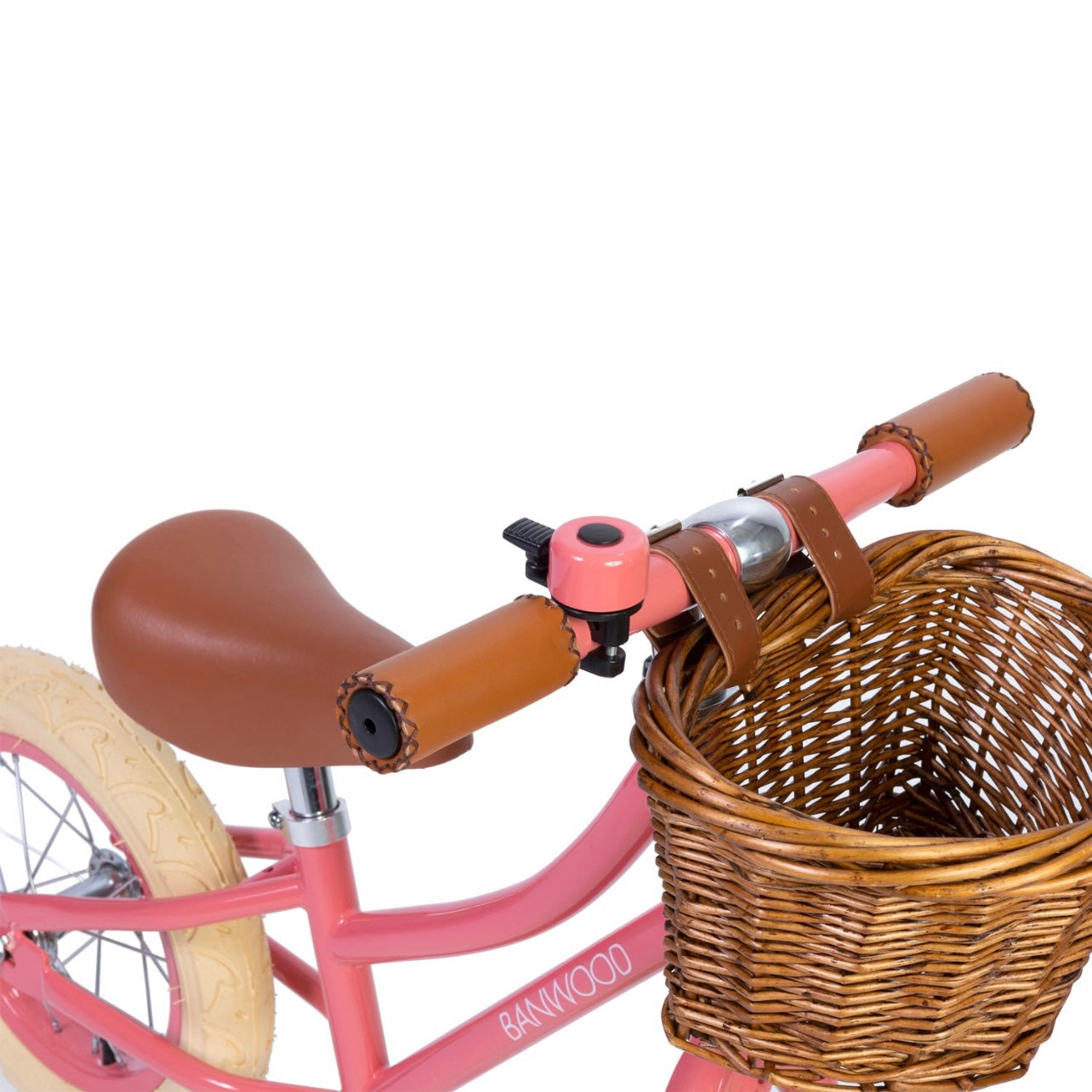Coral Balance Bike with Basket