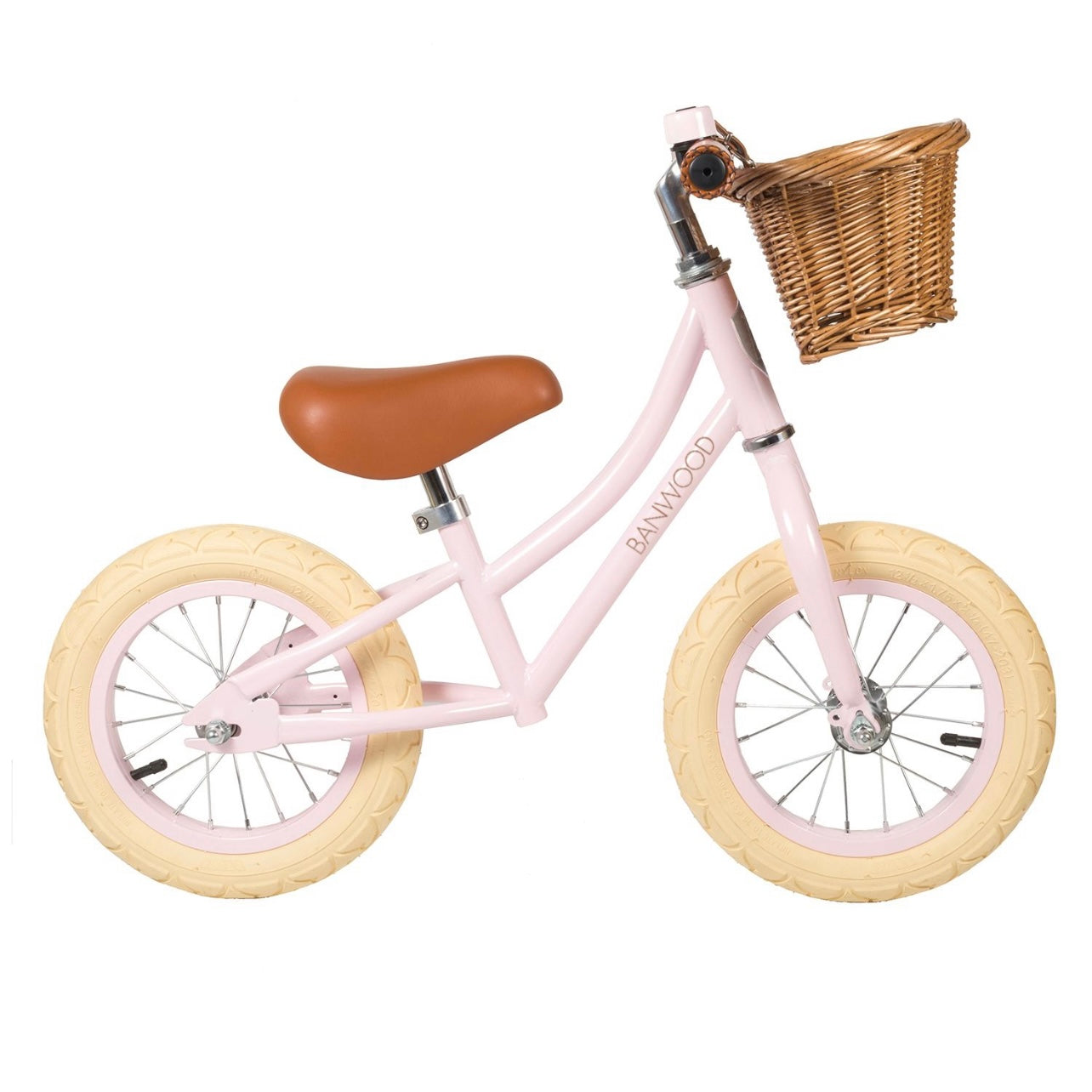 Pink Balance Bike with Basket