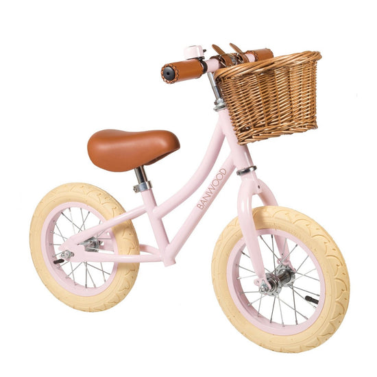 Pink Balance Bike with Basket