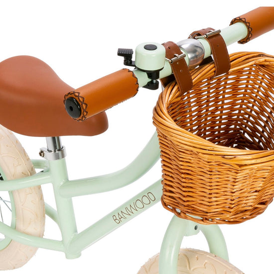 Pale Mint Balance Bike with Basket