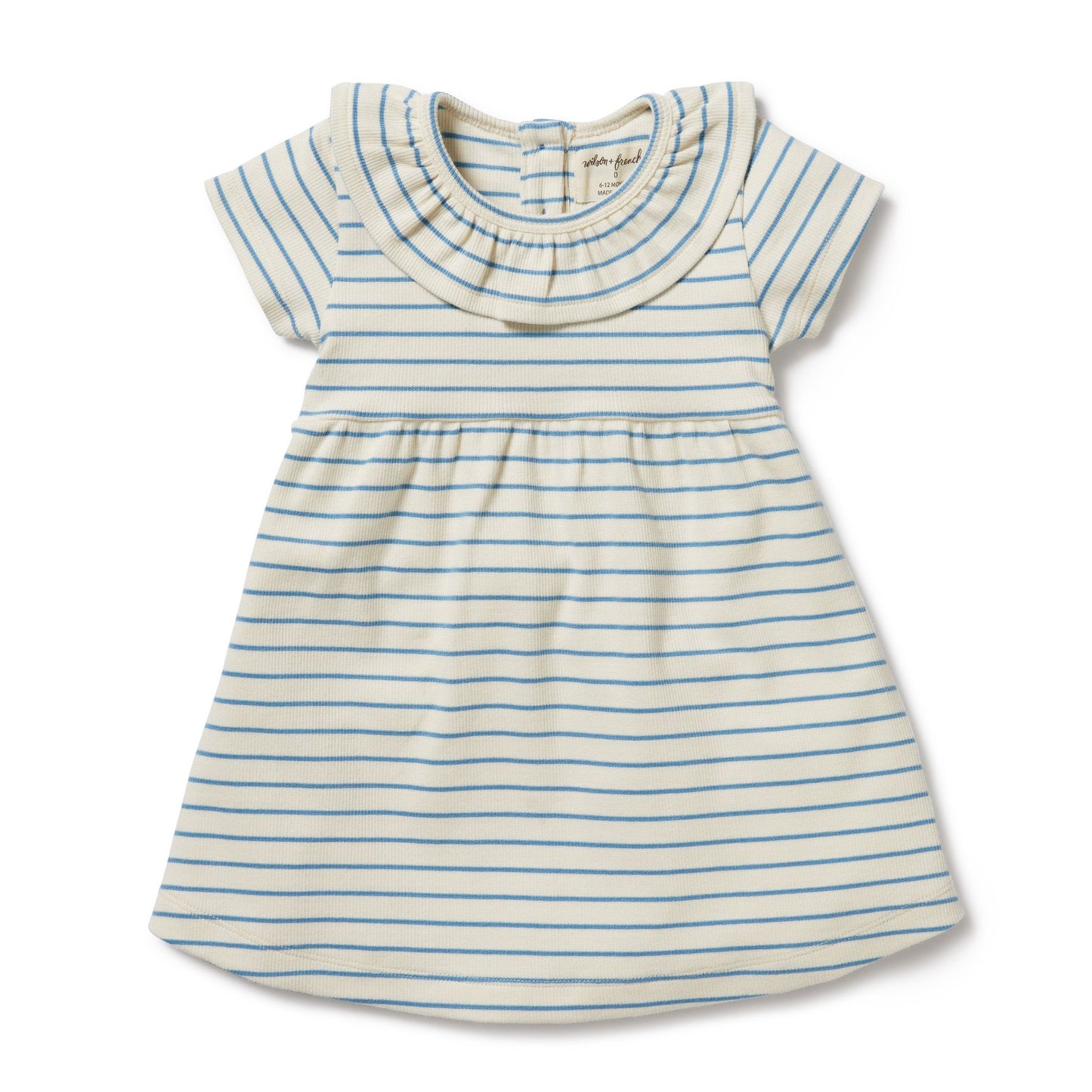 Petit Ruffle Dress in Blue