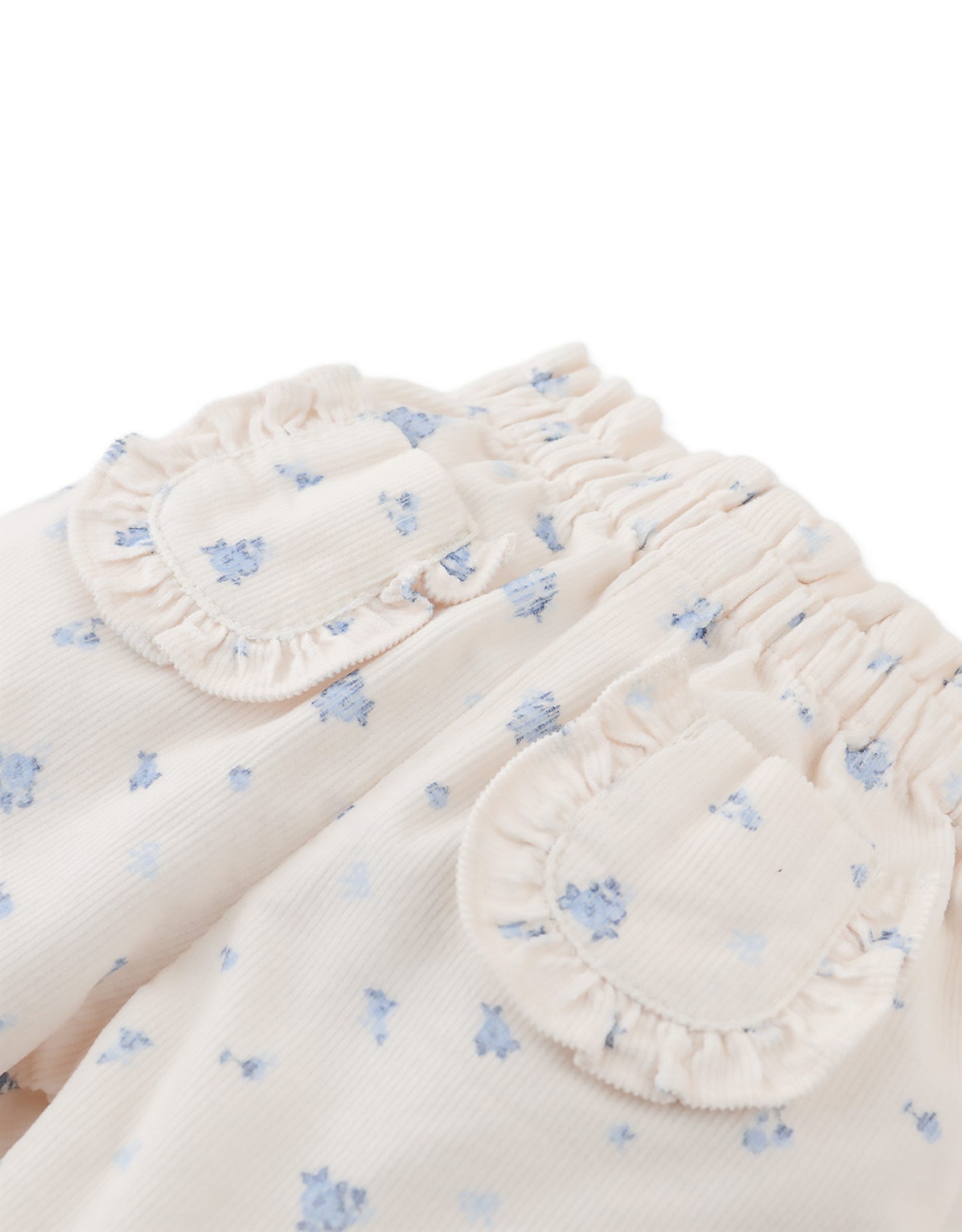 Tiny Floral Pincord Pants