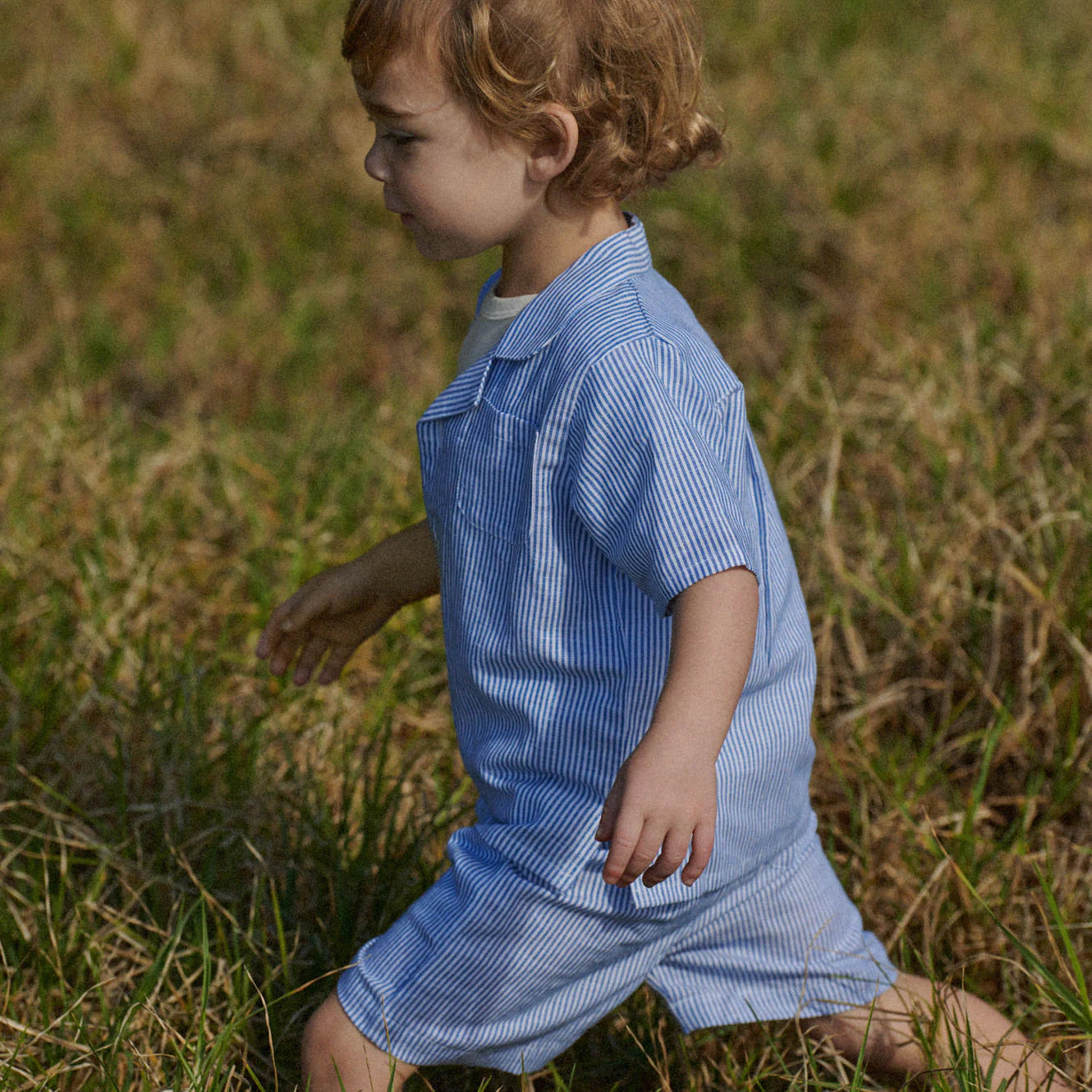 Summer Stripe Linen Shorts