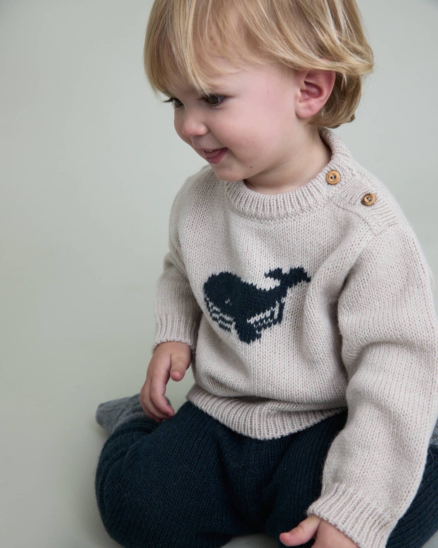 Knit Whale Jumper - Baby