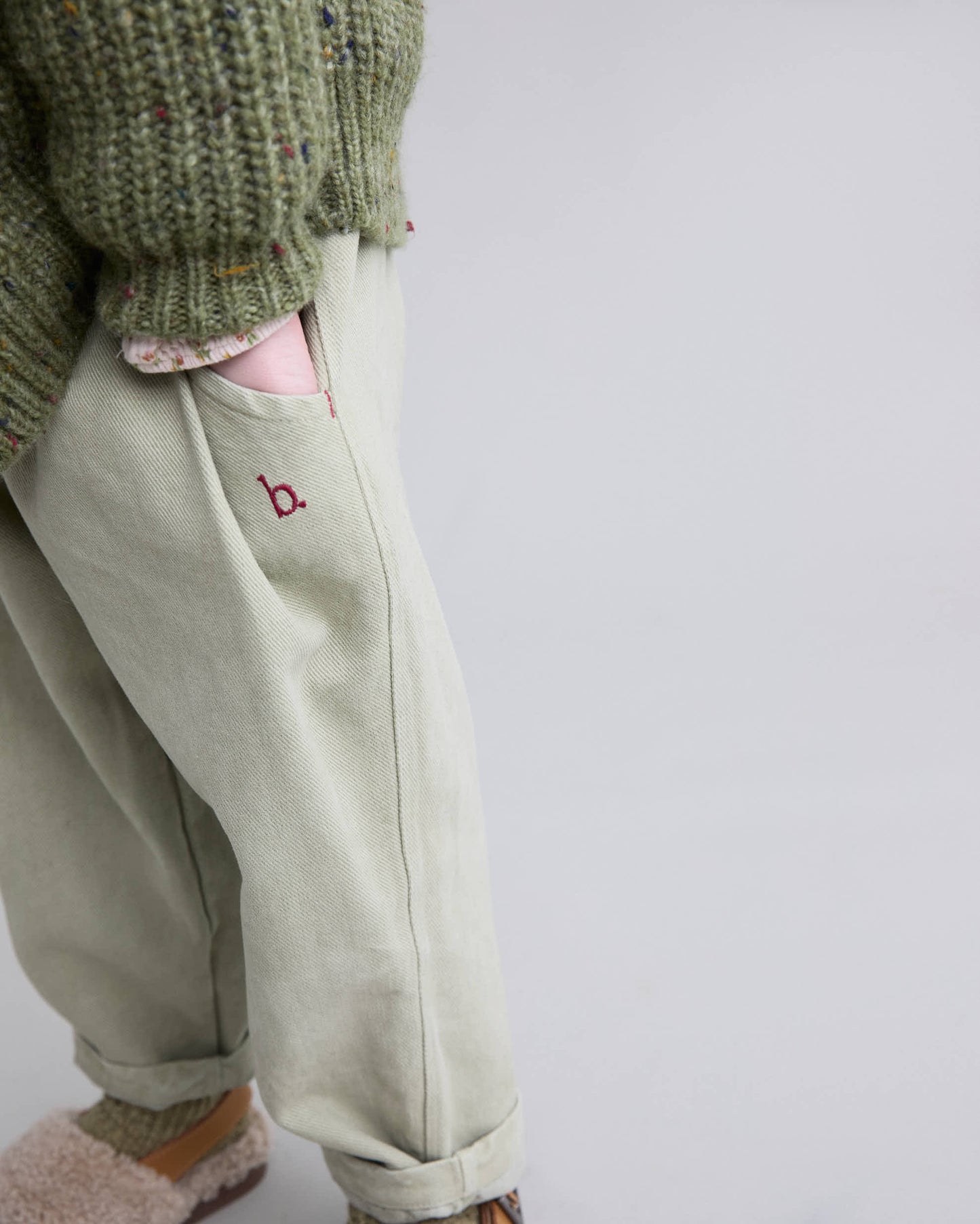 Green Tea Denim Pants