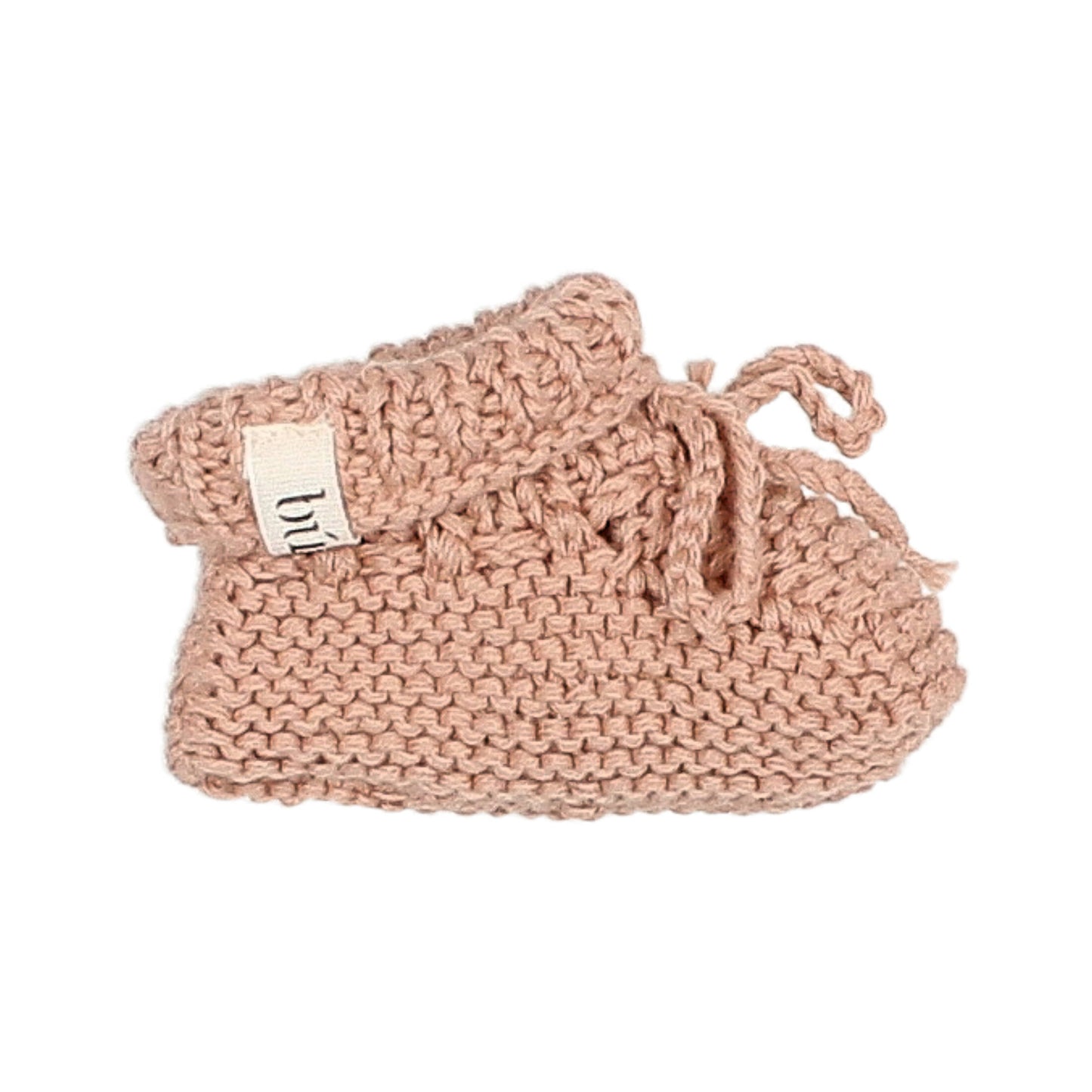 Knit Booties in Antic Rose
