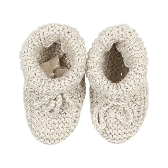 Knit Booties in Natural