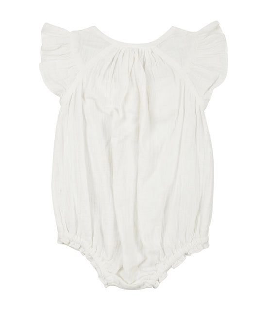 Load image into Gallery viewer, Jade Gauze Romper in White
