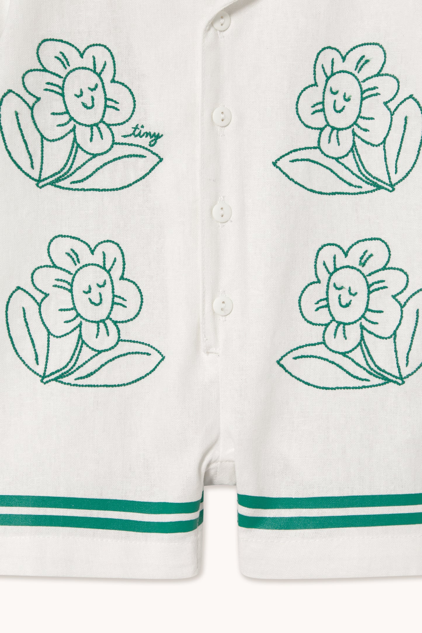 Emerald Daises Romper