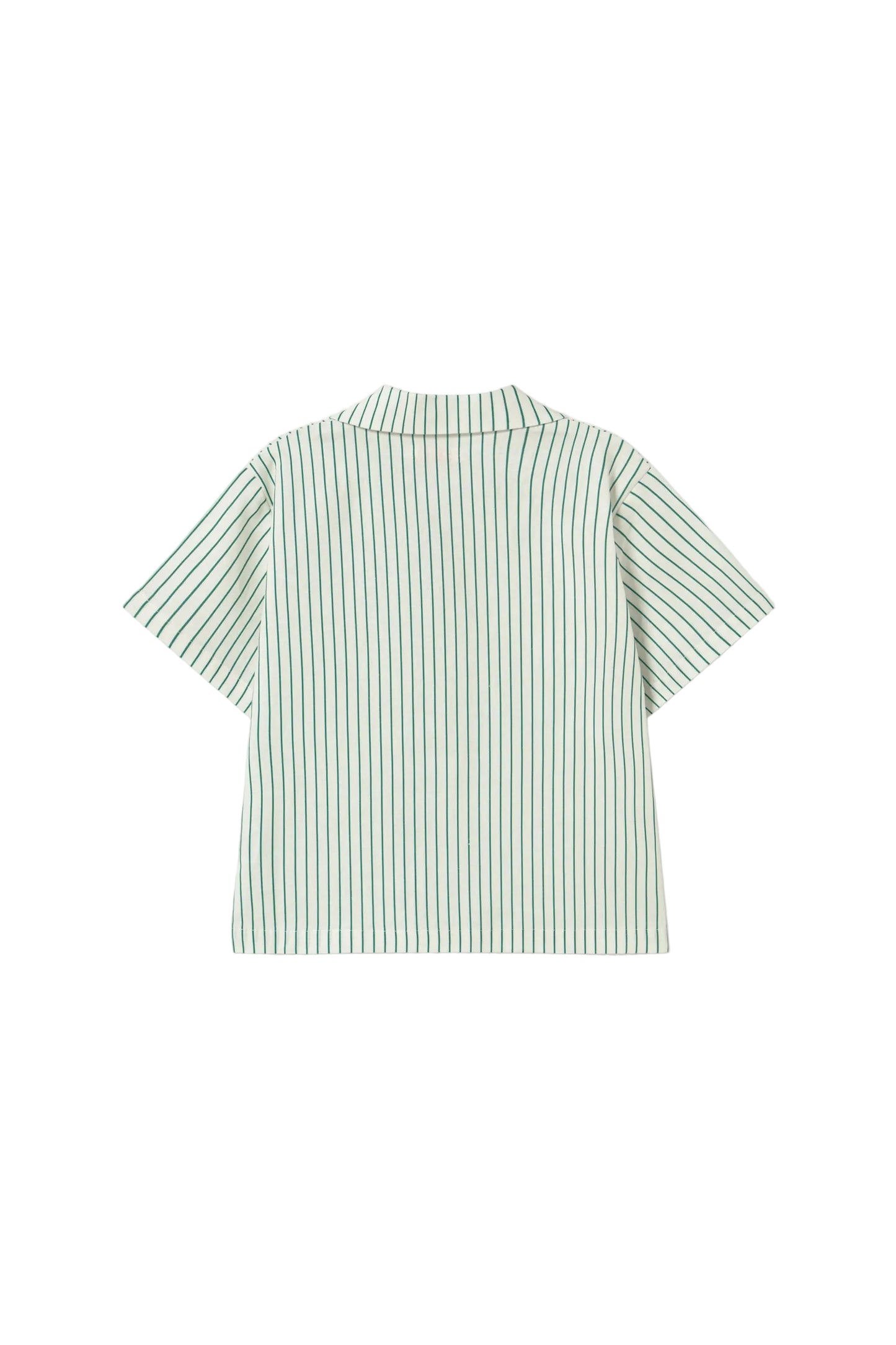 Emerald Stripes Button Shirt