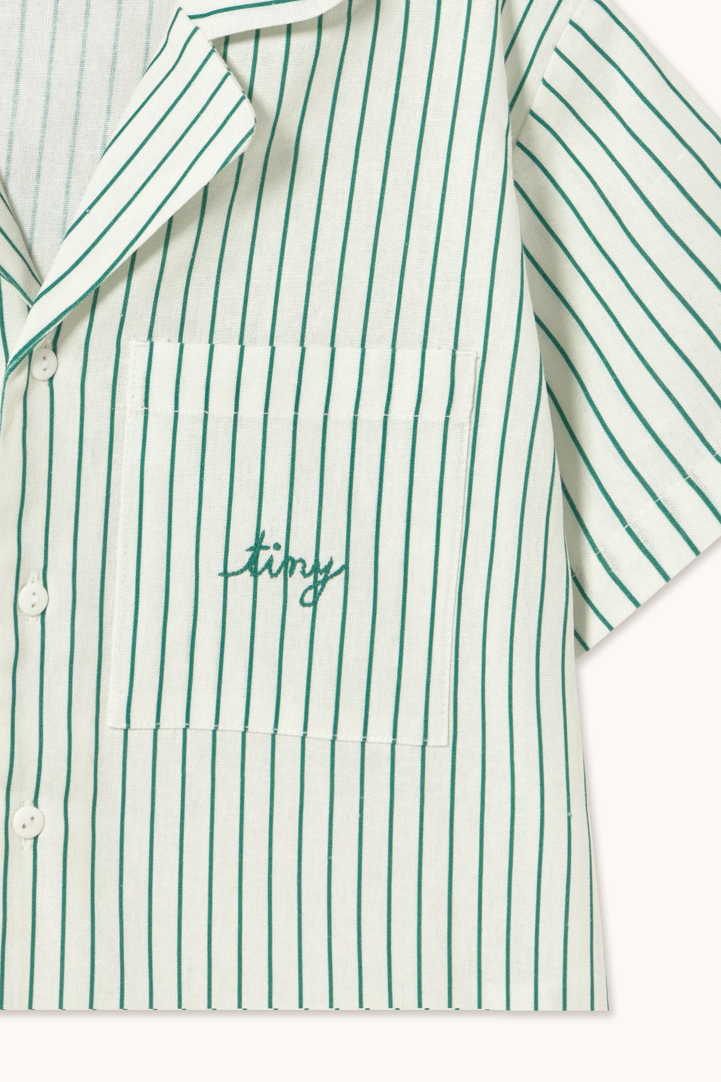 Emerald Stripes Button Shirt