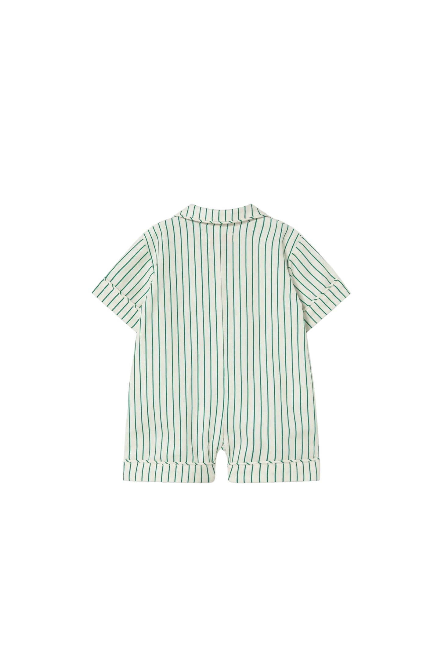 Emerald Stripe Romper