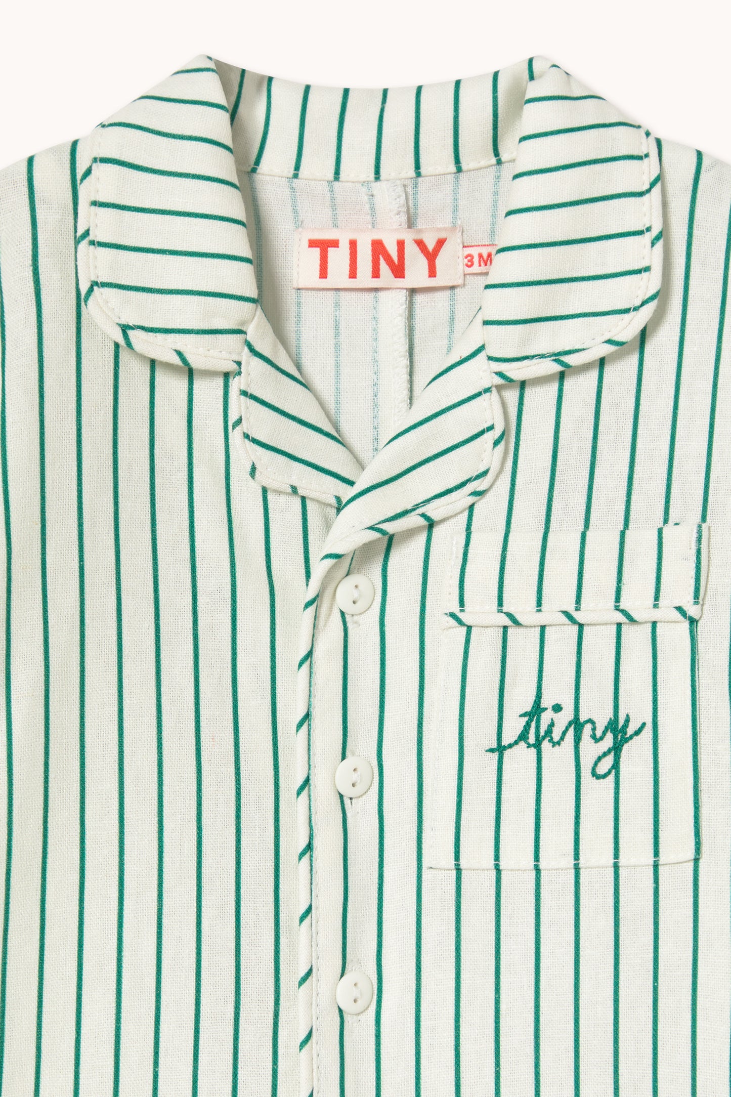 Emerald Stripe Romper