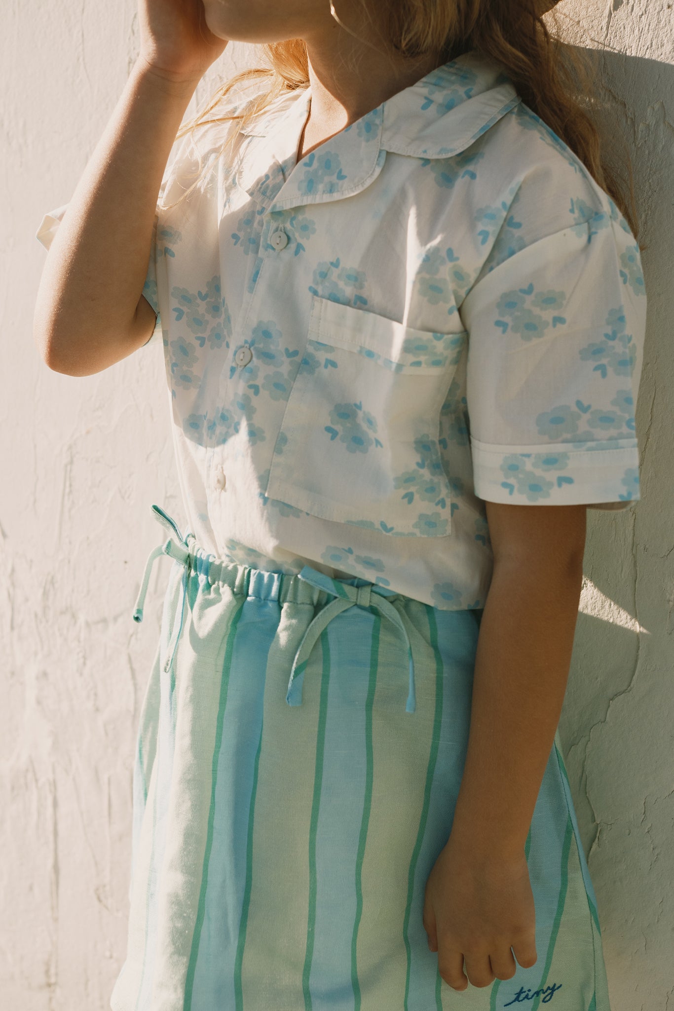 Blossoms Button Top Set