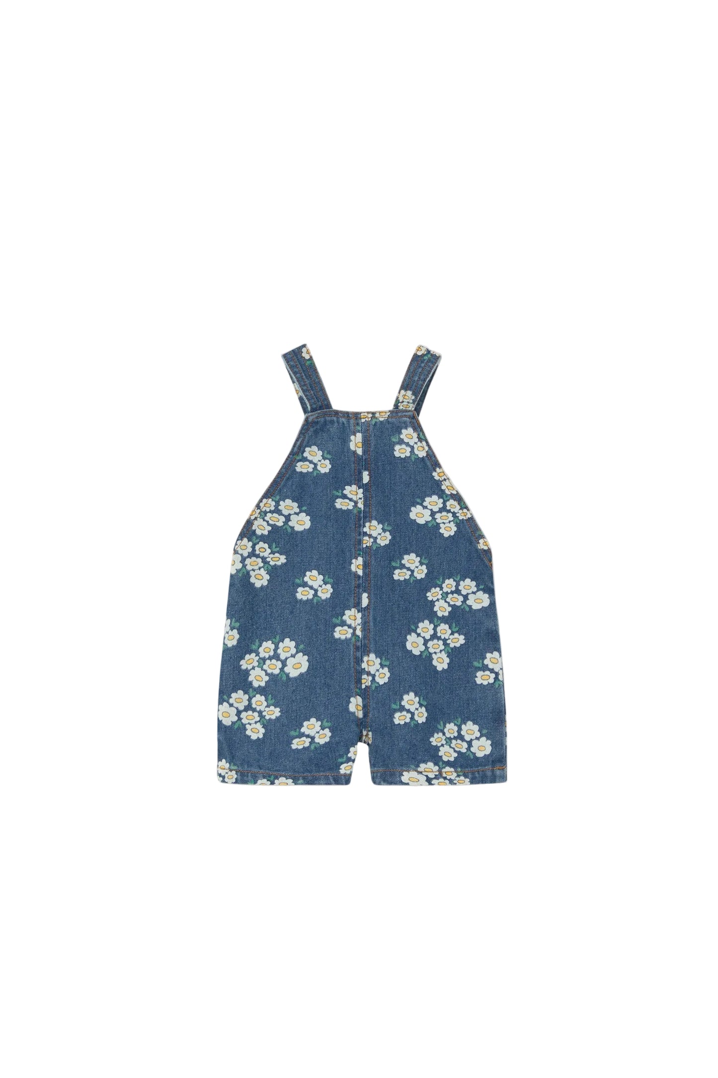 Denim Blossom Overalls