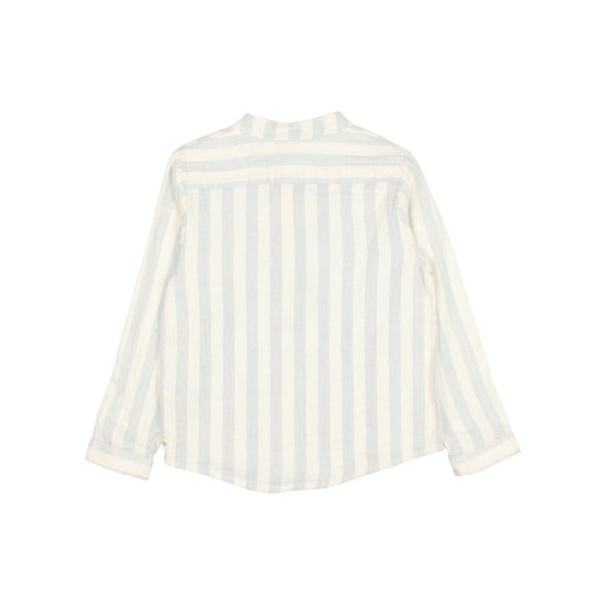 Sky Grey Striped Shirt