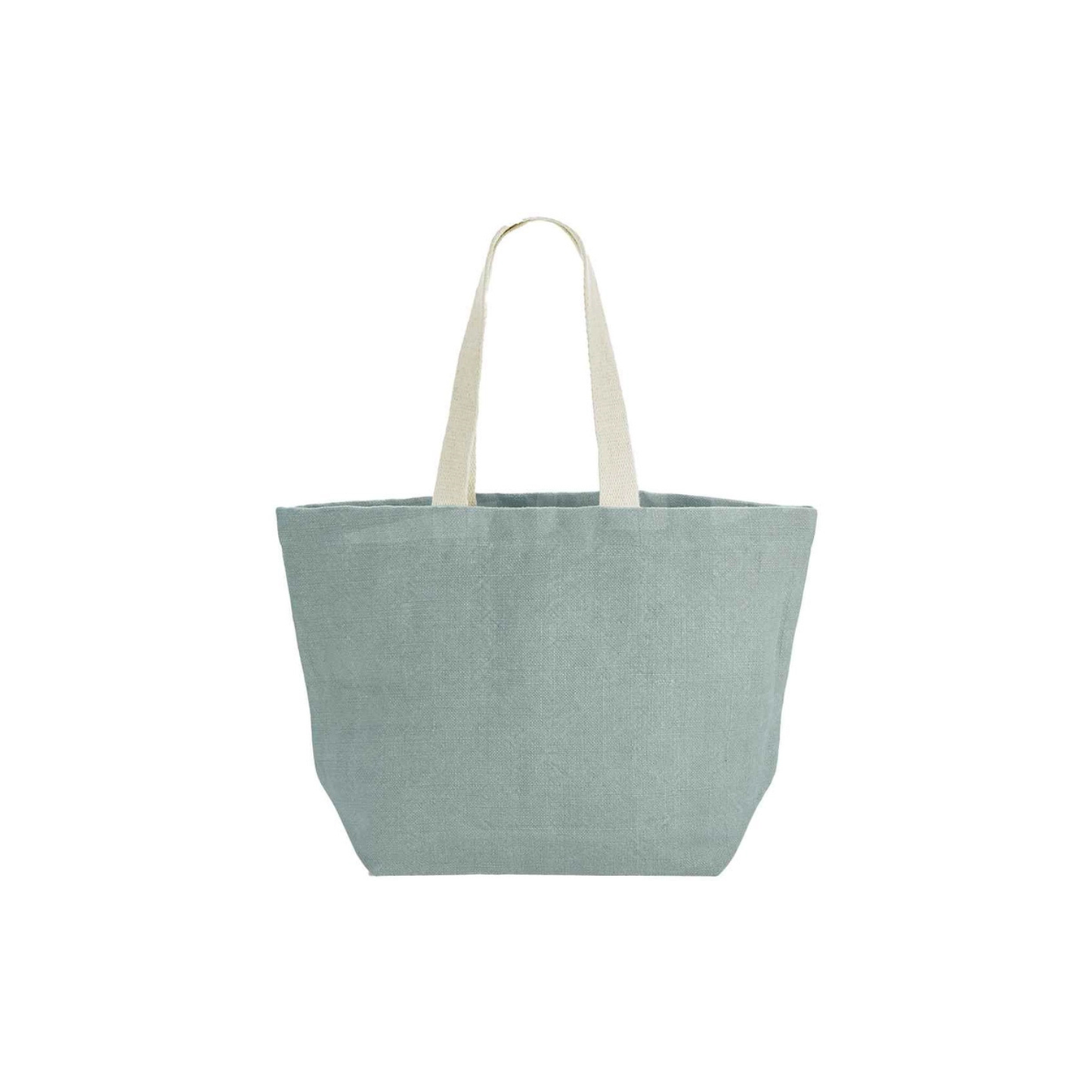 Blue Soft Washed Jute Tote