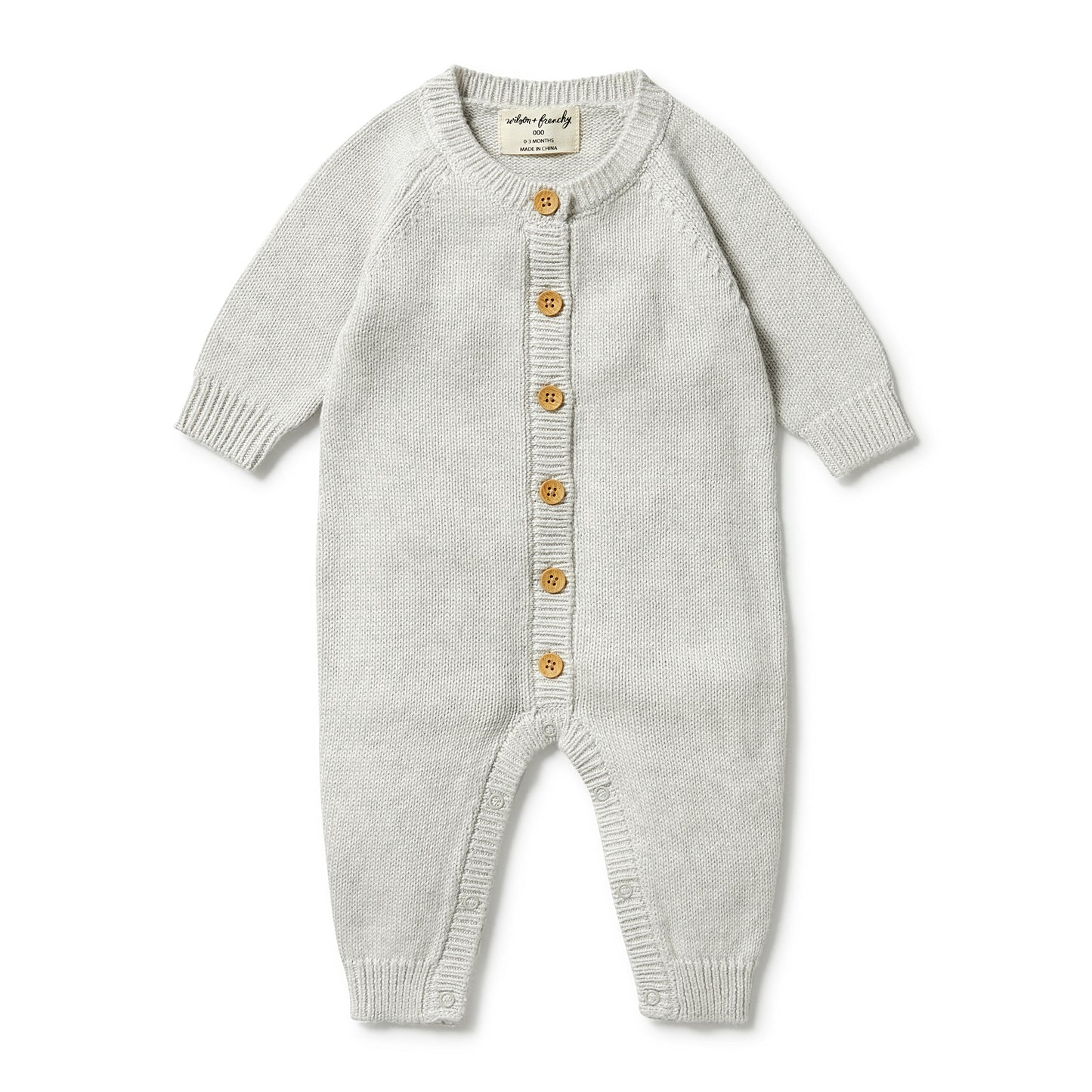 Load image into Gallery viewer, Knit Button Jumpsuit in Nimbus Gray
