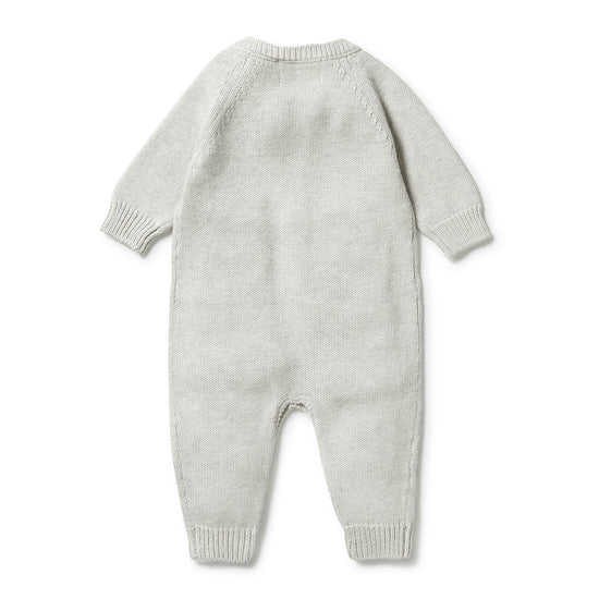 Load image into Gallery viewer, Knit Button Jumpsuit in Nimbus Gray
