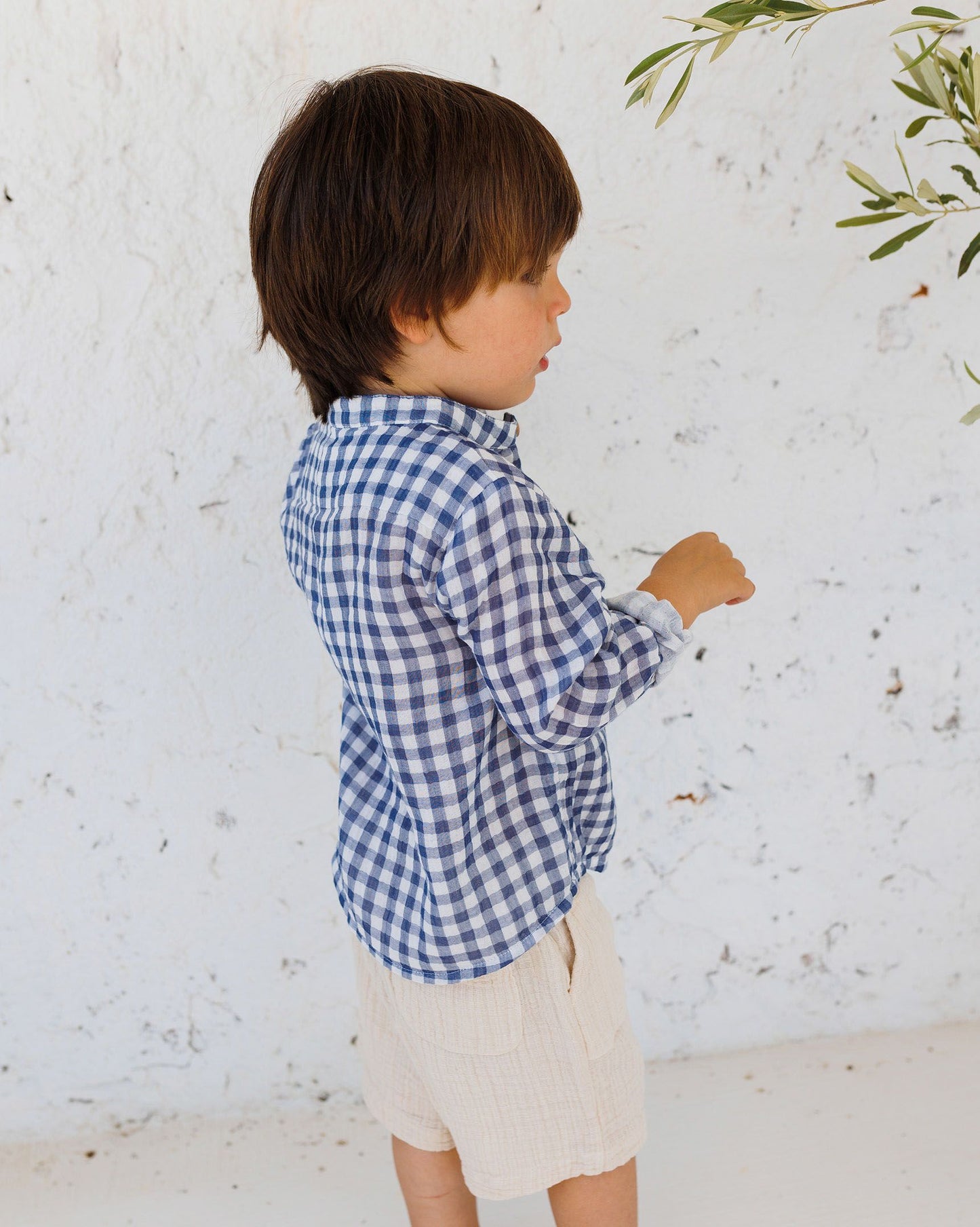 Muslin Bermuda Shorts in Sand