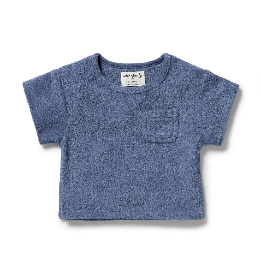 Deep Blue Terry T-Shirt