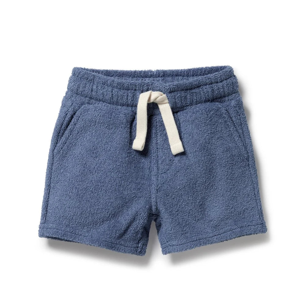 Deep Blue Terry Shorts