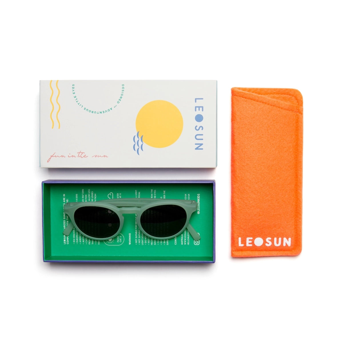 Baby Polarized Sunglasses in Sage