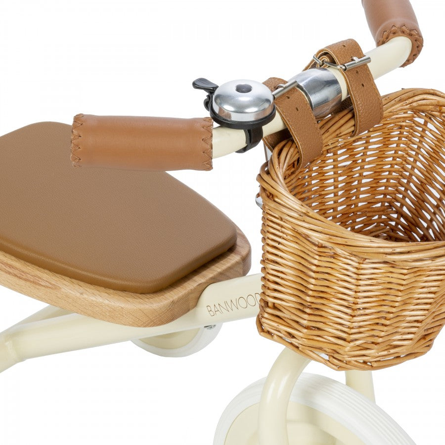 Load image into Gallery viewer, Cream Vintage Trike with Basket
