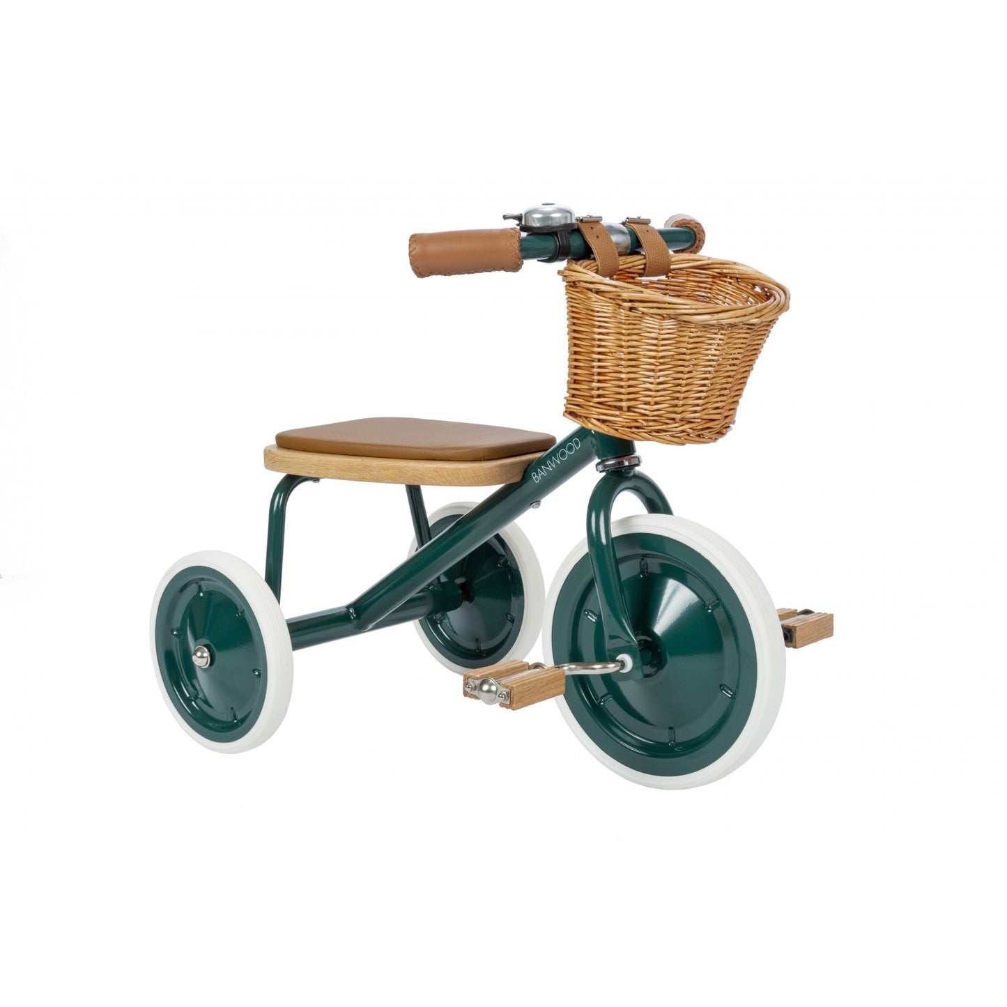 Load image into Gallery viewer, Forest Green Vintage Trike with Basket
