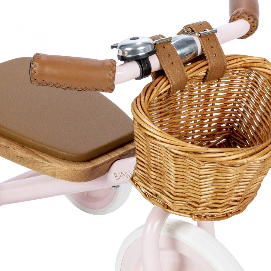 Load image into Gallery viewer, Pink Vintage Trike with Basket
