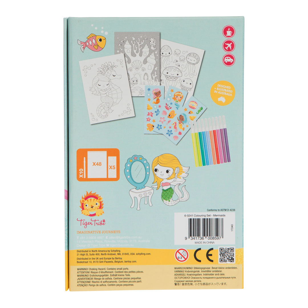 Mermaid Sticker & Coloring Set