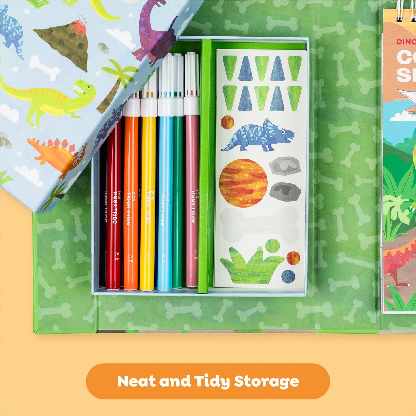 Dino World Sticker & Coloring Set
