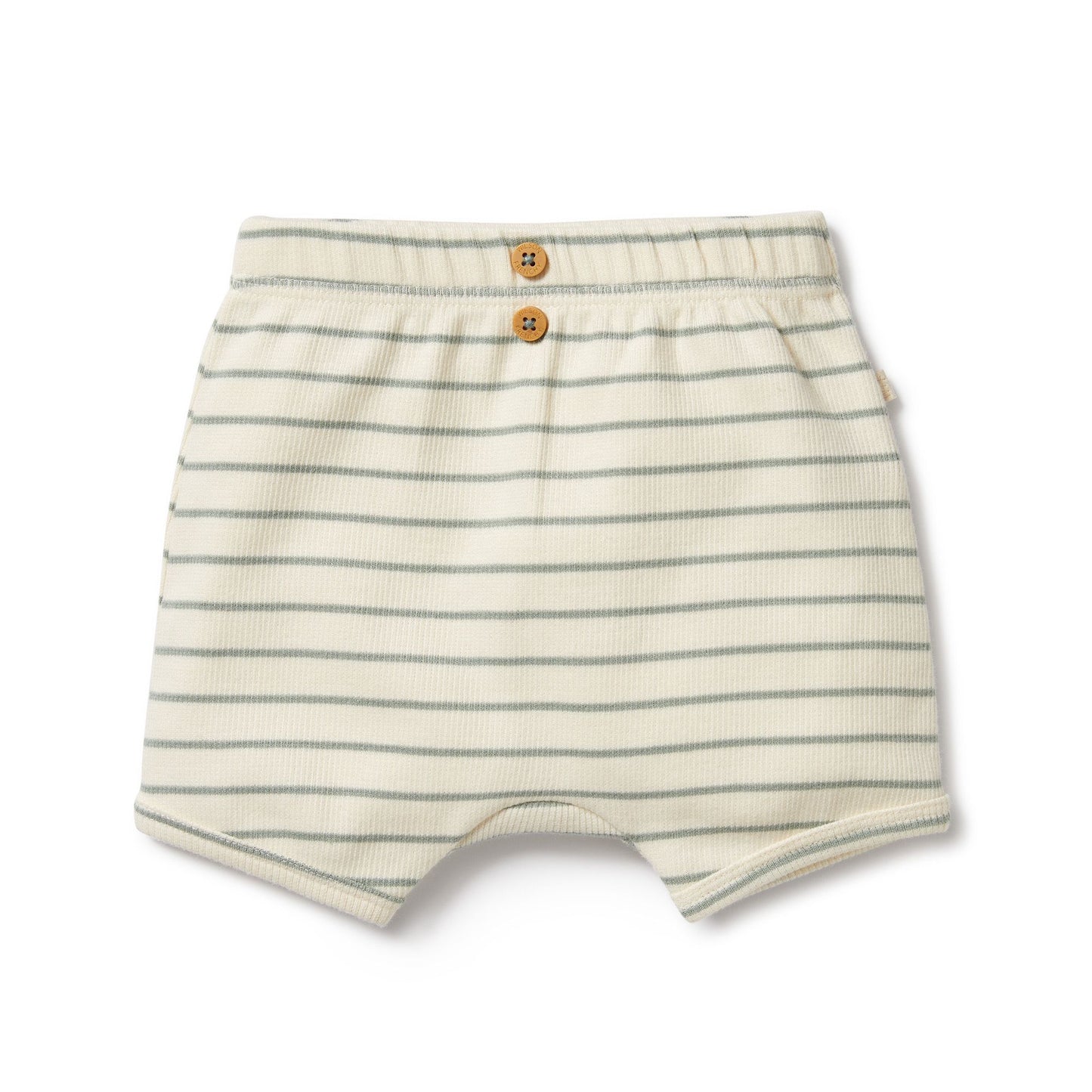 Petit Striped Shorts in Sage