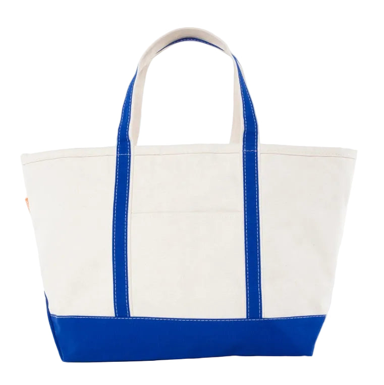 Royal Blue Large Canvas Tote